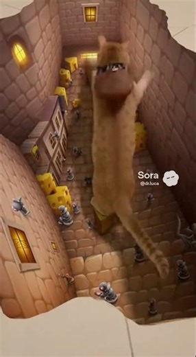 Cat Invades 3D Mouse Kingdom (HILARIOUS) 🐱🏰😹 #cat #funny #catlovers #cute #pets #jokes #relaxing