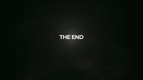 End Video Clip Animated Cinematic End Stock Footage Video (100% Royalty-free) 3670500871 | Shutterstock