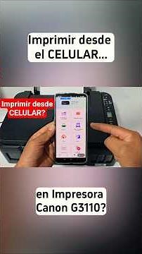 How to print from your cell phone to a Canon G3110 printer? It's very easy. #printer #wifi