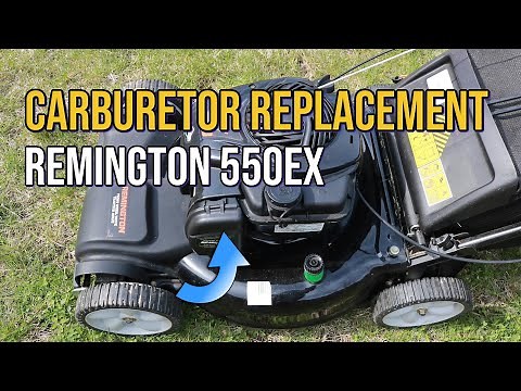 Carburetor Replacement, Remington 550EX Lawnmower - Engine Was Not Starting