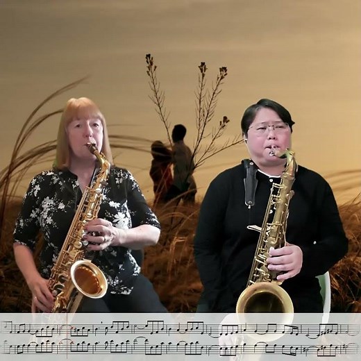 Two Saxophones, One Unforgettable Love Story 🎷 #saxophonecover #duet #music