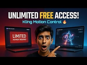 Kling Motion Control Unlimited FREE Access 🔥 Complete Tutorial