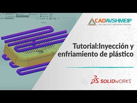 SolidWorks Plastics Inyección y Enfriamiento de Plástico