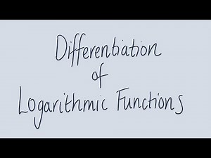 Differentiation of logarithmic functions | Unit 3 and 4 VCE Maths Methods