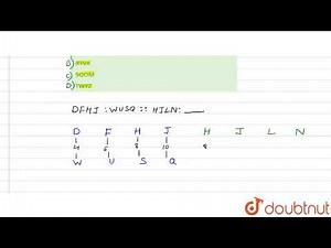 DFHJ : WUSQ : : HJLN : ? | CLASS 14 | ANALOGY OR SIMILARITY | REASONING | Doubtnut