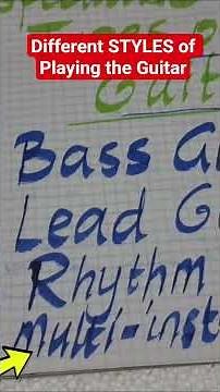 4 Styles of Playing Guitar #guitarlesson #guitar #easy