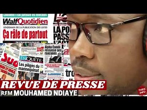 REVUE DE PRESSE RFM, REVUE DE PRESSE AUJOURD'HUI 07 05 2026