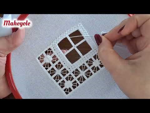 Hand embroidery 🪡 : Unique needlework design , embroidery stitching tutorial step by step