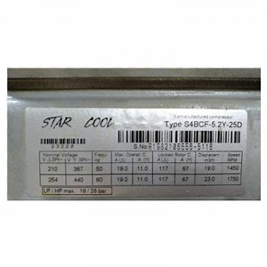 [Hot Item] Star Cool Semi-Hermetic Compressor S4bcf-5.2y-25D Reciprocating Compressor 1750rpm 3pH 260V 254V 60Hz