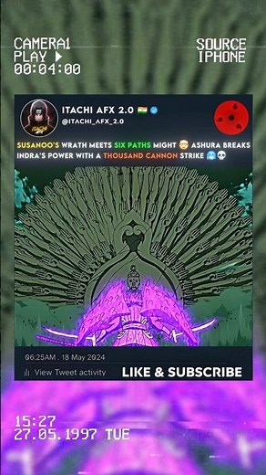 🤯 SUSANO'S WRATH MEETS SIX PATHS MIGHT - ASHURA VS INDRA 🥶💀