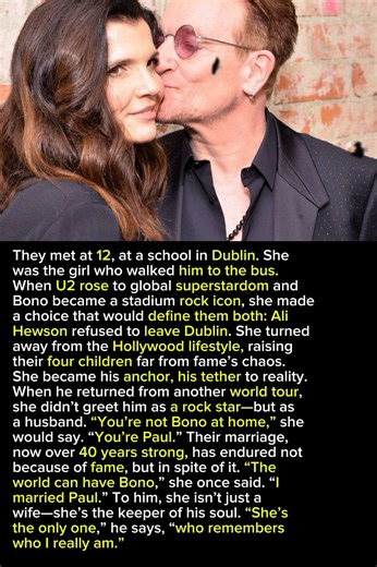 Ali Hewson and Bono Love Anchored Amid Fame’s Turbulent Storm | The Hidden Timeline