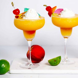 Peach Daiquiri | Easy Frozen Cocktail - The Anthony Kitchen