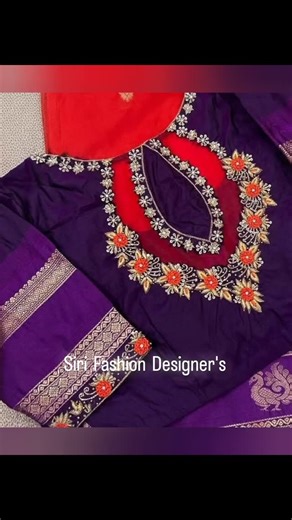 Siri Fashion Designers on Instagram: "#hyderabadbotique #internationalbotique #sirifashiondesigners #designer . . All pattran maggam / machine Embroidry works"