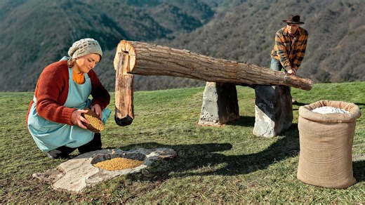 Making The Country Tofu Cheese With An Old Traditional Method!