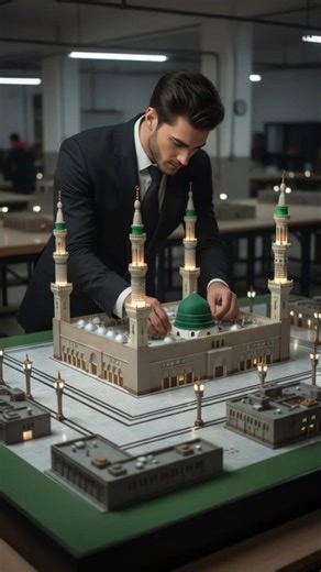 Masterful Scale Model of Al-Masjid an-Nabawi | Architectural Design & Detail #shorts