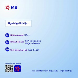 Thần kỳ như là App MBBank tặng tiền cho mọi khách hàng với chương trình GIỚI THIỆU NHIỀU - NHẬN TIỀN TRIỆU đó 💰💰 Từ ngày 1/4/2021 đến ngày 30/6/2021, Bạn có cơ hội nhận thưởng tiền mặt cực kì hấp dẫn lên tới 10.000.000VND khi giới thiệu thành công App MBBank cho bạn bè và người thân 💵💵 📌 Nhận ngay 50.000 VND vào tài khoản của người giới thiệu khi giới thiệu thành công 1 khách hàng mới đăng ký App MBBank 💰 📌 Người được giới thiệu nhận ngay 30.000VND vào tài khoản khi đăng ký thành công App