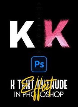 K Text Extrude Tutorial for Beginners in Photoshop – 2026 #photoshop #graphicdesign