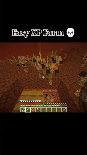 Easy XP Farm 💀 | Minecraft #minecraft