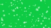 4k Christmas Snowflake Particle Background Stock Video - Winter snow...