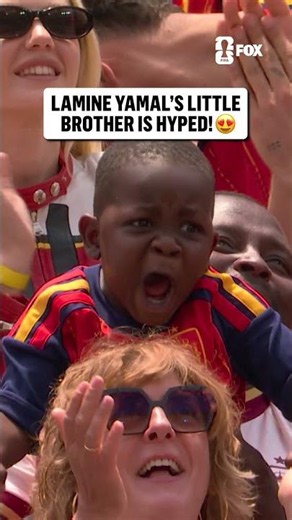 Keyne Yamal was fired up watching his older brother Lamine and Spain advance to the Round of 16 🔥