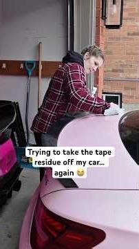 Trying to take the tape residue off my car… again 😭#car #carlover #cartok #carenthusiast #amg