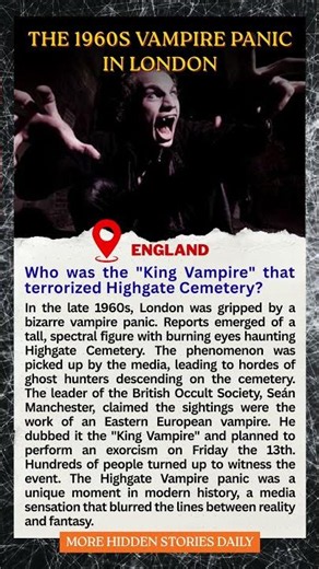 The 1960s Vampire Panic in London