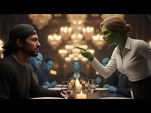 The Alien Waitress Treated the Human Mechanic Badly - But Regretted It When She Found Out... SCi-Fi