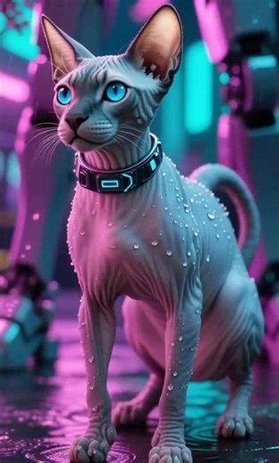 When Your Cat Gets Cybernetic Upgrades…#cyberpunk #shorts