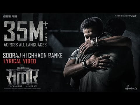 Sooraj Hi Chhaon Banke(Hindi)Salaar |Prabhas |Prithviraj |Prashanth Neel |Ravi Basrur |Hombale Films