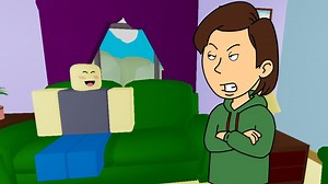 Classic caillou makes a grounded video