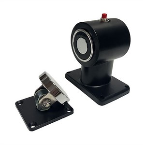 [Hot Item] Fire Escape 50kg 100lbs 12V/24V Floor Mount Door Stopper Smokeproof Door Magnetic Door Holder with Release Button