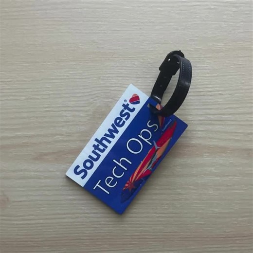 Southwest Airlines Crew Tech Ops Custom Luggage Tags Personalized Durable Hardboard Bag Tags Unique Gift for Airline Staff and Travelers - Etsy