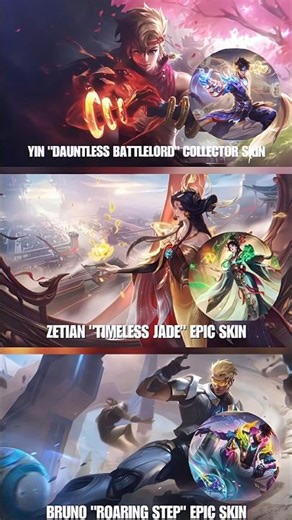 3 Splash Art Skin Baru MLBB: Yin Collector, Zetian Epic & Bruno Epic! 🚀