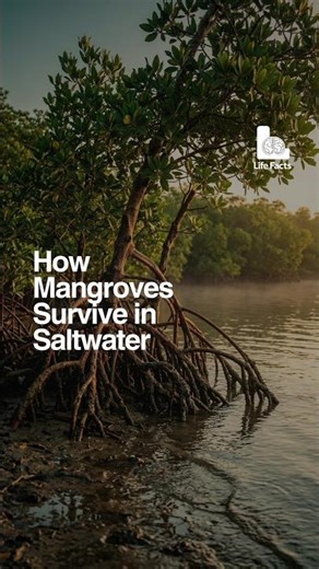 How Mangroves Survive in Saltwater #MangroveForest #shorts #NatureFacts