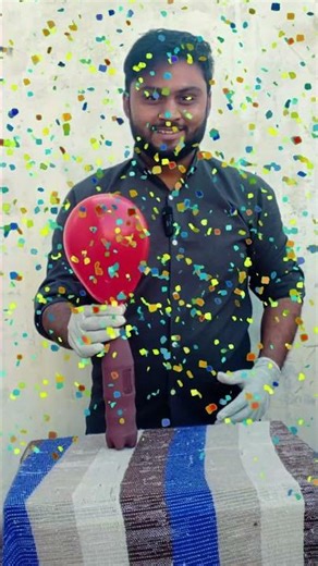 Balloon Inflate Without Pump?! 😱| Science Experiment | Shazi FunLab | #shorts | #shortvideo