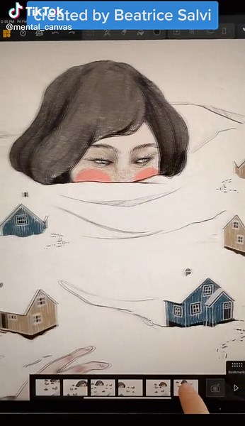 Mesmerizing Digital Art Illustration: Winter Adventure Time 3D Anime Game Snail