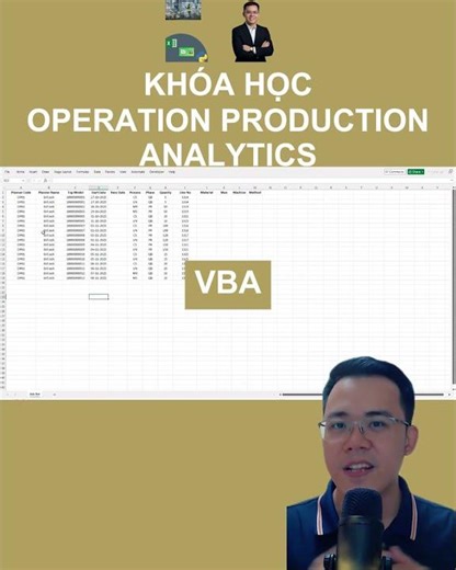 KHÓA HỌC: OPERATION PRODUCTION ANALYTICSPHÂN TÍCH DỮ LIỆU SẢN XUẤT TRONG CHUỖI CUNG ỨNG #bpndgroup