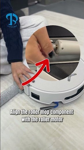 How to remove and install the ECOVACS DEEBOT T90 PRO OMNI roller mop #robotvacuum #unboxing