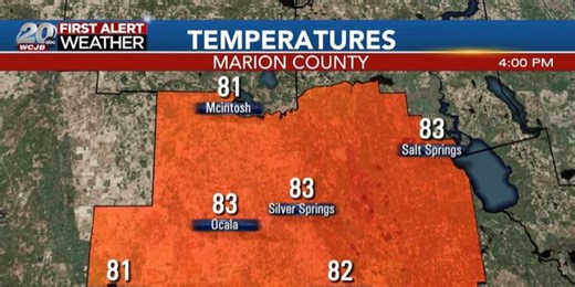 WCJB First Alert Weather Forecast | 4 p.m. Friday