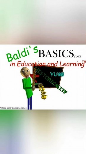 Baldi's Basics intro but animated (Baldi's Basics animation) #baldi #baldisbasics #baldisbasicsplus
