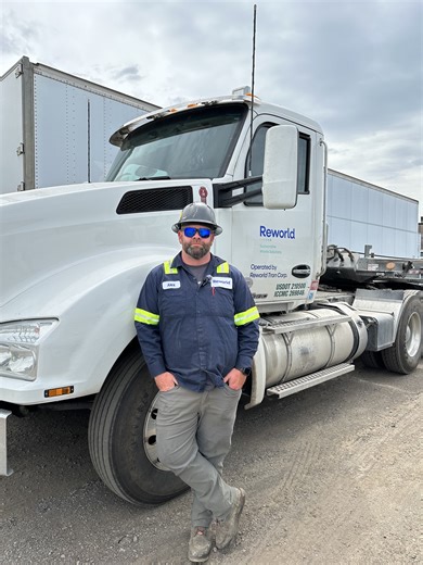 Meet Alex Barry. Alex has spent the past six years driving for Reworld™ and plays an essential role in our daily operations. We are grateful for his hard work and steady commitment. Watch to hear about his favorite part of working here, his favorite movie, and more! | Reworld Waste