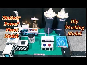 Nuclear power plant working model/ Electricity generation project/ #science #nuclear