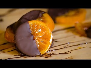 Ζουμερές σοκολατένιες φέτες πορτοκαλιού