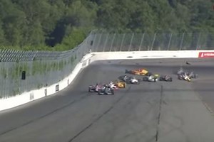 Justin Wilson crash video: Ex-F1 driver in 'critical condition' after freak accident during IndyCar race leaves him in a coma