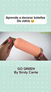 13K views · 135 reactions | Alprende a decorar botellas de vidrio #ideascreativas #manualidadesconreciclaje #manualidades #crafts #manualidadesfaciles #manualidadescreativas | GO GREEN | Facebook