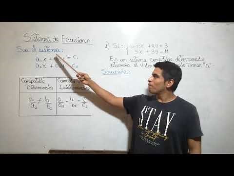 COMPATIBLE DETERMINADO DE UN SISTEMA DE ECUACIONES