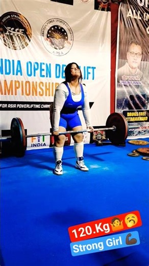 120.Kg Deadlift Strong Girl 💪 #shorts #shortsfeed #youtubeshorts 😡