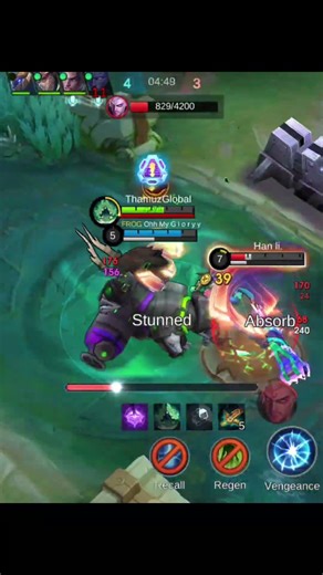 Omg!! Thamuz so Crazy Damage 😈🔥 s90 #mlbb #shorts