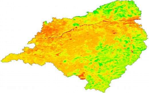 利用ArcGIS计算MODIS数据中的NDVI和EVI