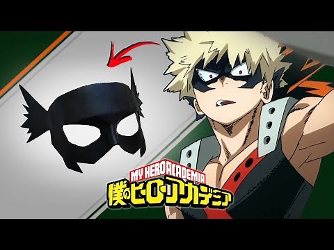 Making Bakugo’s Hero Mask From My Hero Academia (out of paper mache!)